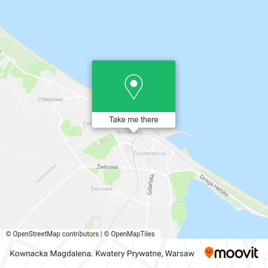 Kownacka Magdalena. Kwatery Prywatne map