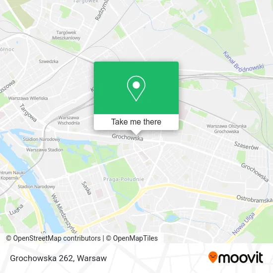 Grochowska 262 map