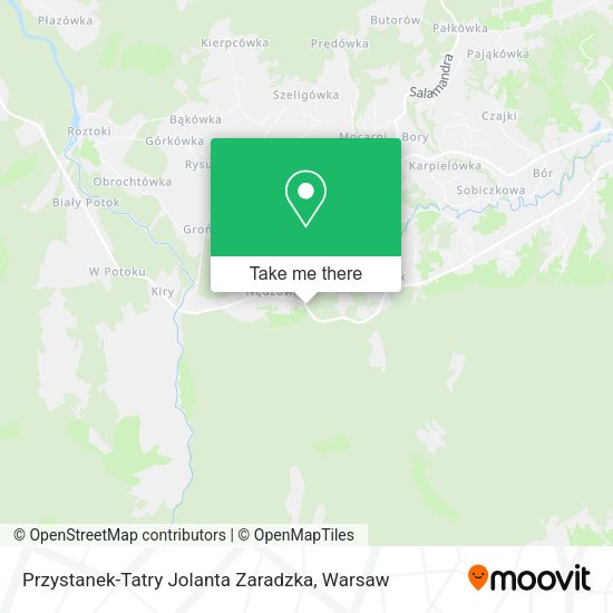 Przystanek-Tatry Jolanta Zaradzka map