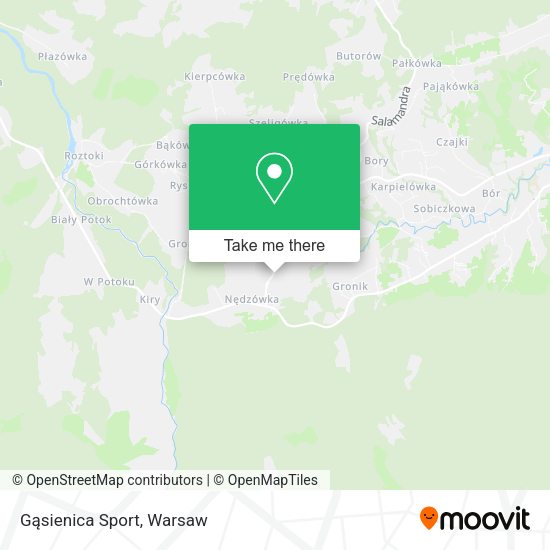 Gąsienica Sport map