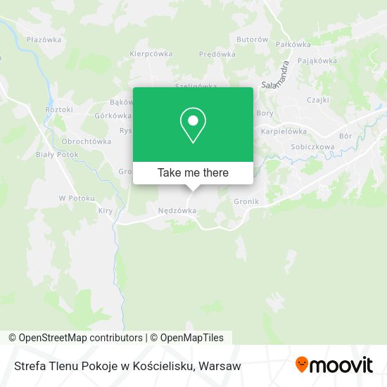 Strefa Tlenu Pokoje w Kościelisku map