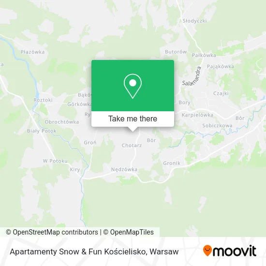 Apartamenty Snow & Fun Kościelisko map