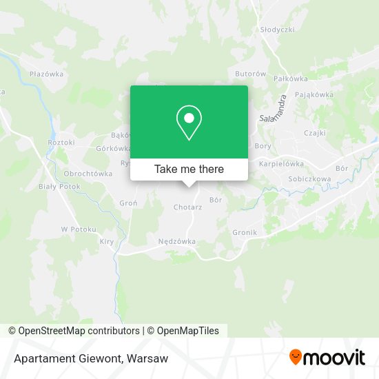 Apartament Giewont map