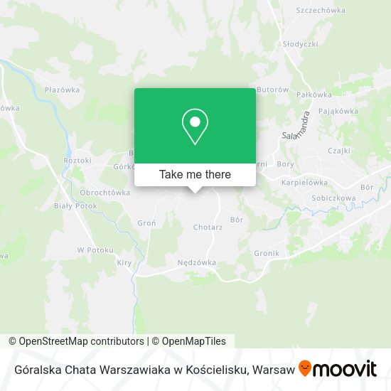 Góralska Chata Warszawiaka w Kościelisku map