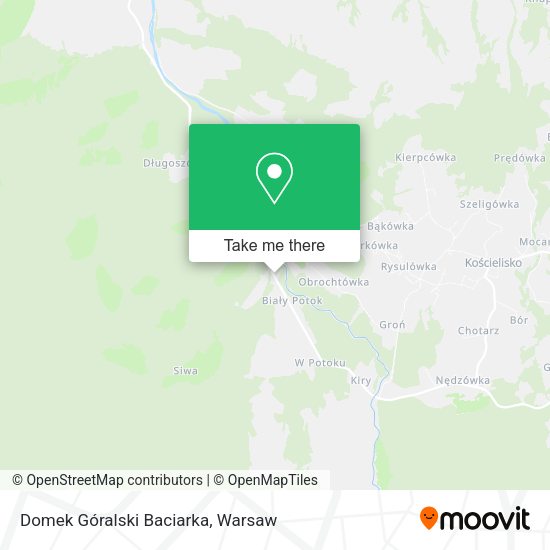 Domek Góralski Baciarka map