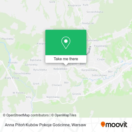 Anna Pitoń-Kubów Pokoje Gościnne map