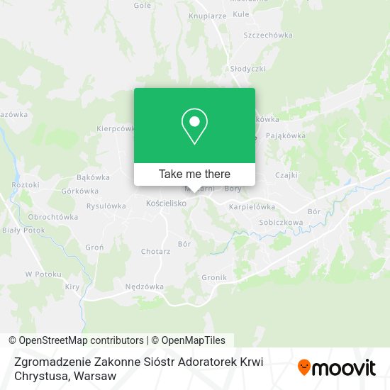 Zgromadzenie Zakonne Sióstr Adoratorek Krwi Chrystusa map