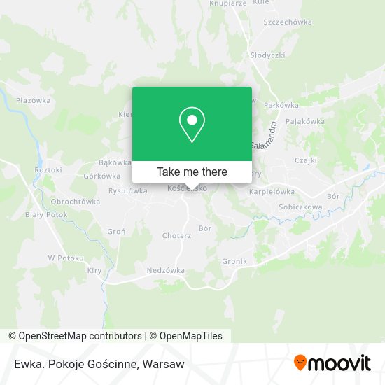 Ewka. Pokoje Gościnne map