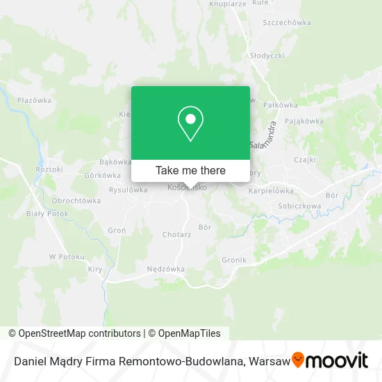 Карта Daniel Mądry Firma Remontowo-Budowlana