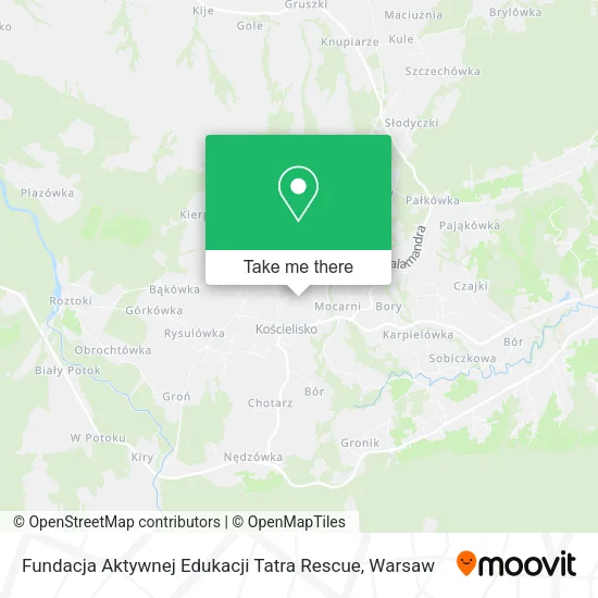 Карта Fundacja Aktywnej Edukacji Tatra Rescue