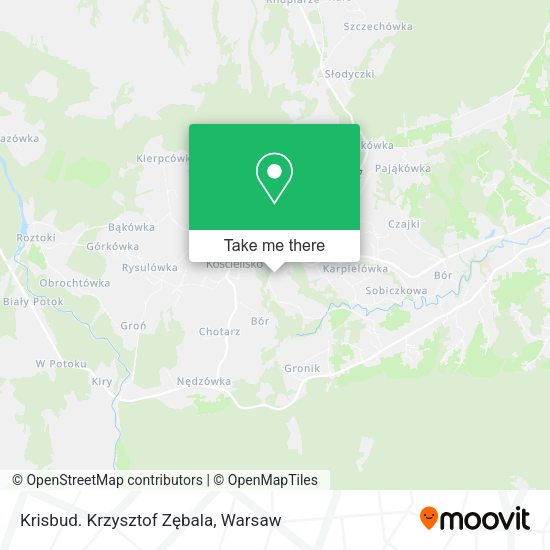 Krisbud. Krzysztof Zębala map