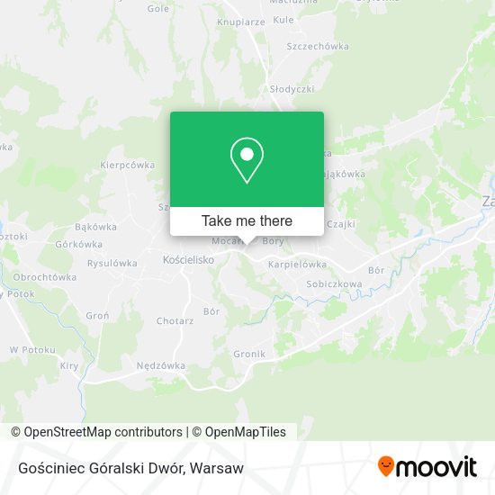 Gościniec Góralski Dwór map