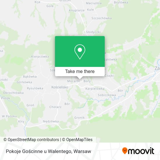 Pokoje Gościnne u Walentego map