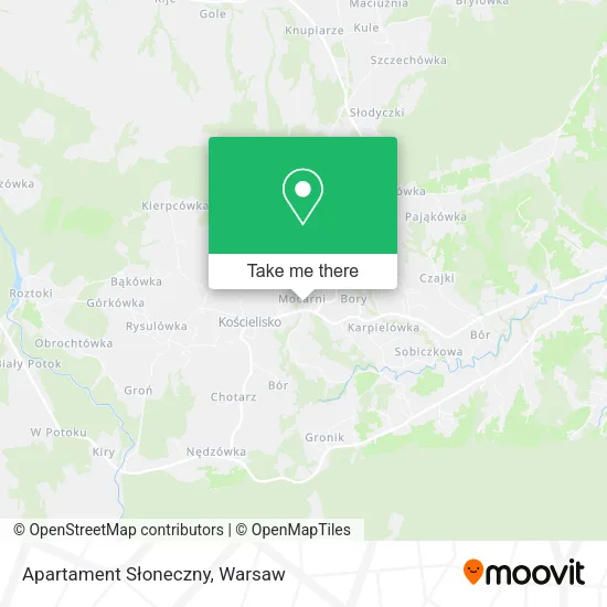 Карта Apartament Słoneczny