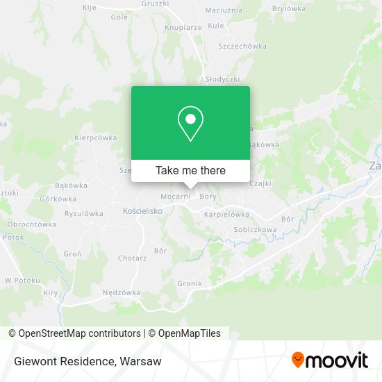 Giewont Residence map