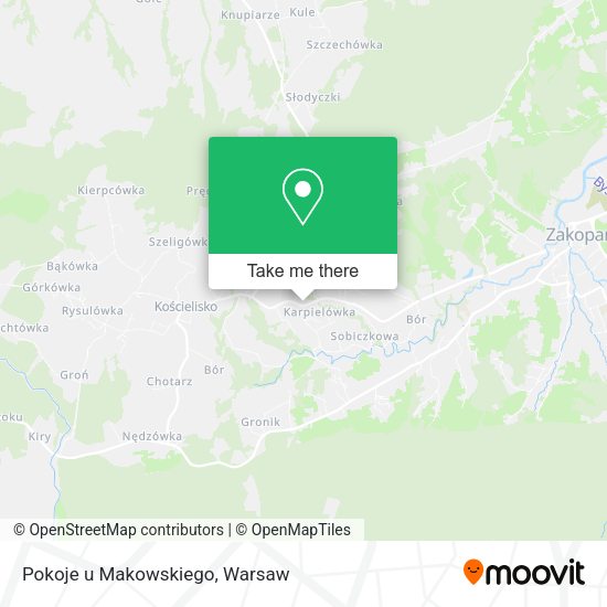 Pokoje u Makowskiego map