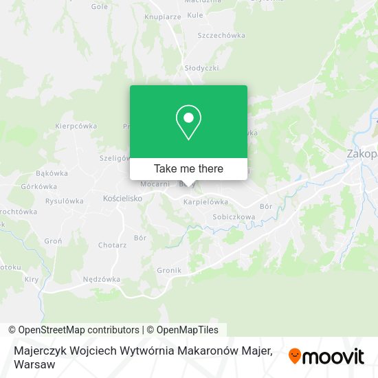 Majerczyk Wojciech Wytwórnia Makaronów Majer map