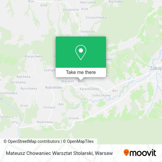 Mateusz Chowaniec Warsztat Stolarski map