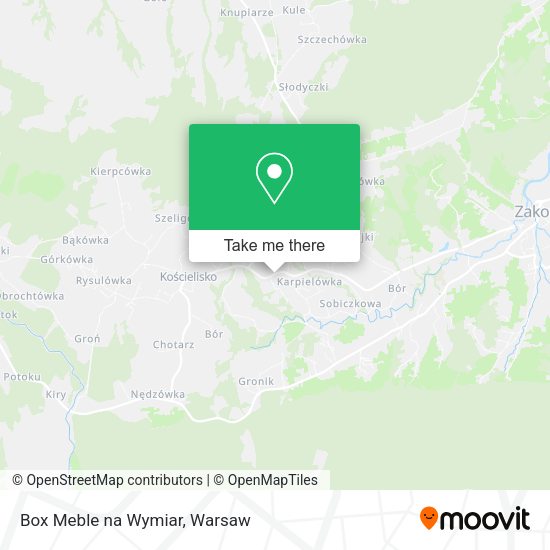 Box Meble na Wymiar map