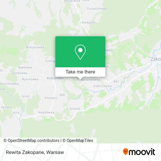 Rewita Zakopane map