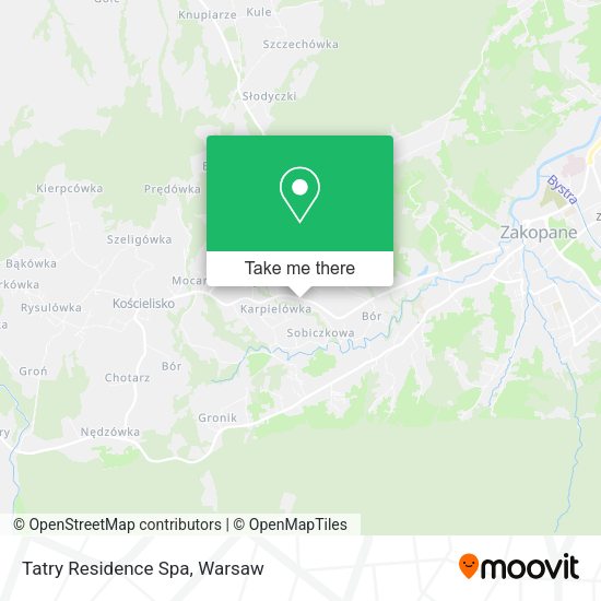 Tatry Residence Spa map