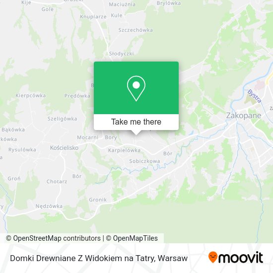 Domki Drewniane Z Widokiem na Tatry map