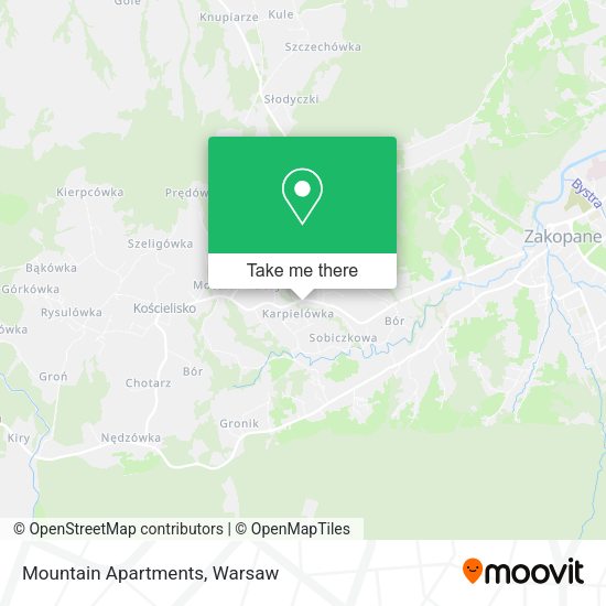 Mountain Apartments map