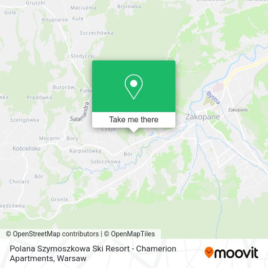 Polana Szymoszkowa Ski Resort - Chamerion Apartments map