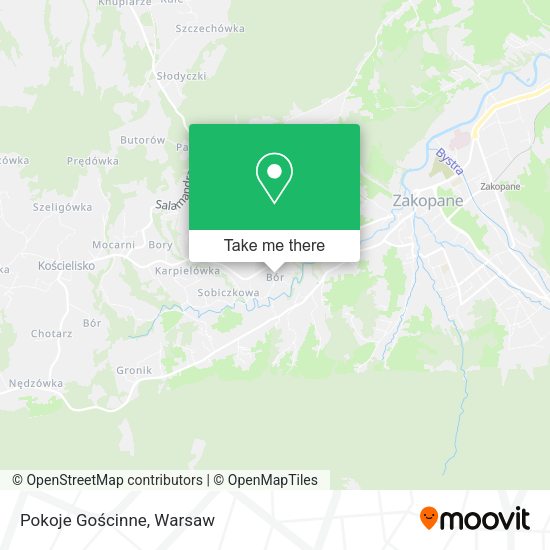 Pokoje Gościnne map