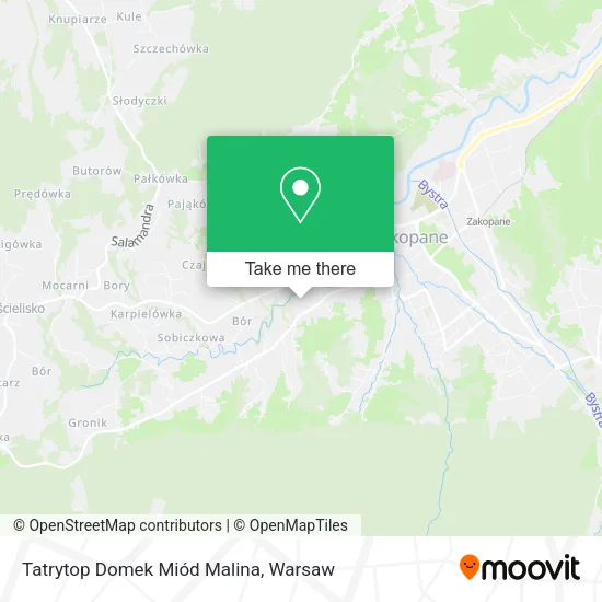 Карта Tatrytop Domek Miód Malina