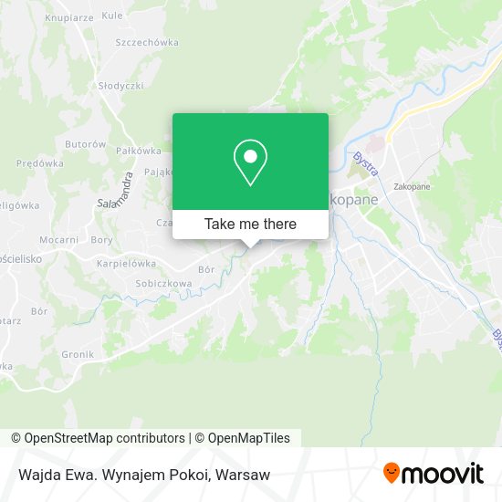 Wajda Ewa. Wynajem Pokoi map