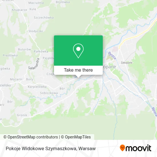 Карта Pokoje Widokowe Szymaszkowa
