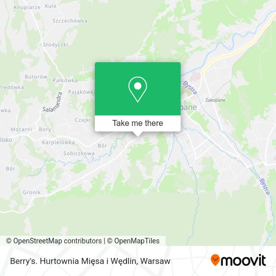 Berry's. Hurtownia Mięsa i Wędlin map