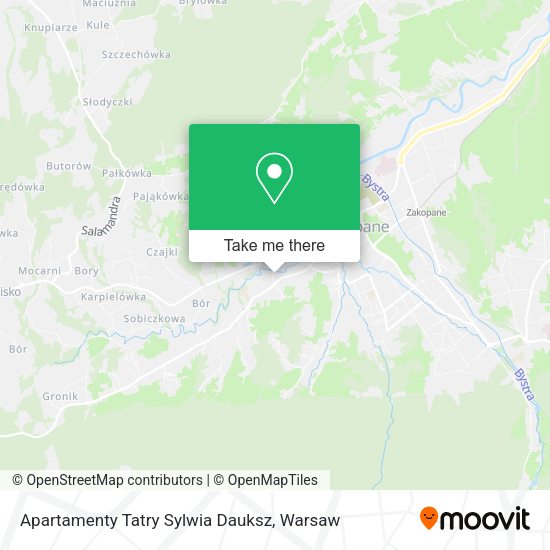 Apartamenty Tatry Sylwia Dauksz map