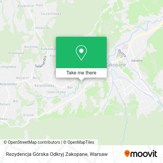 Rezydencja Górska Odkryj Zakopane map