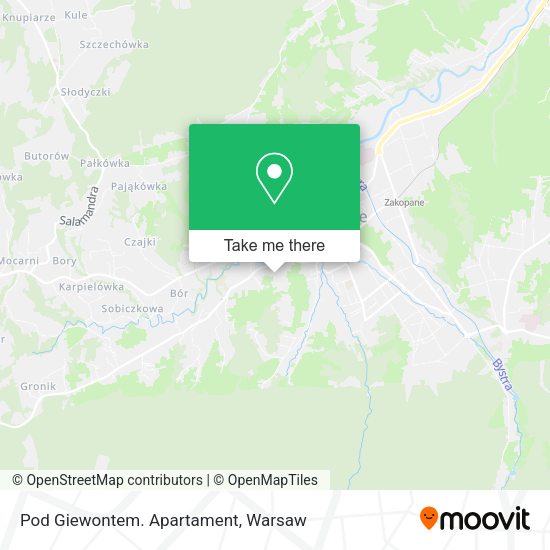 Pod Giewontem. Apartament map