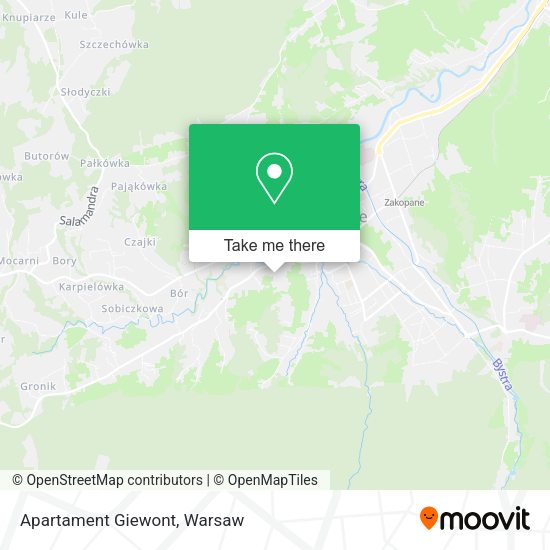 Apartament Giewont map