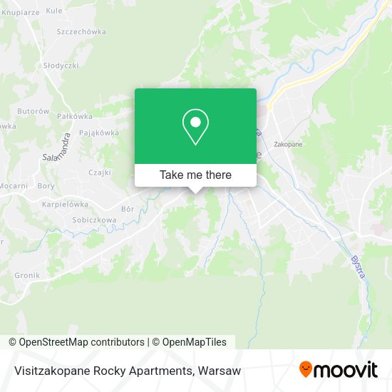 Visitzakopane Rocky Apartments map