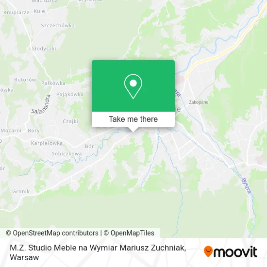 Карта M.Z. Studio Meble na Wymiar Mariusz Zuchniak