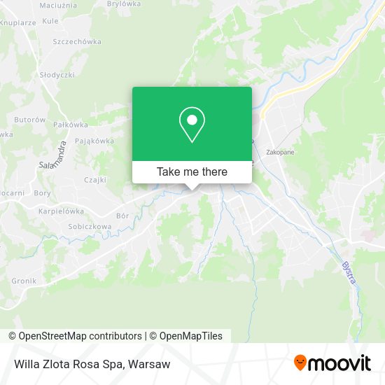 Willa Zlota Rosa Spa map