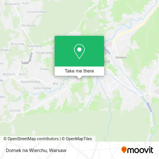 Карта Domek na Wierchu