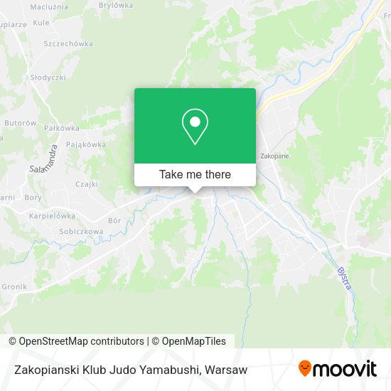 Zakopianski Klub Judo Yamabushi map