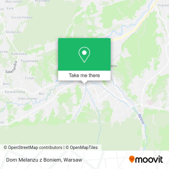 Dom Melanzu z Boniem map