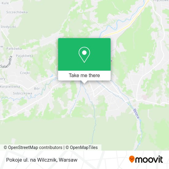 Pokoje ul. na Wilcznik map