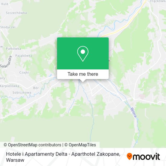 Карта Hotele i Apartamenty Delta - Aparthotel Zakopane