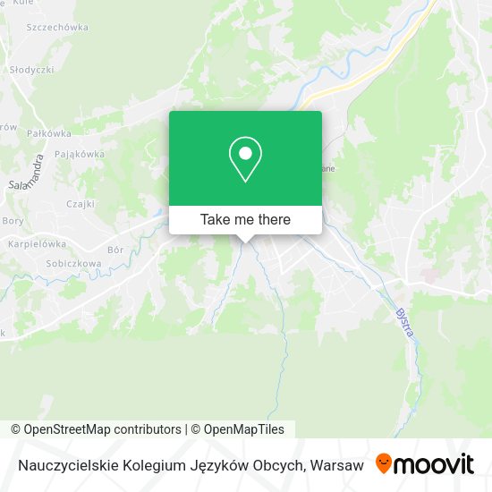 Nauczycielskie Kolegium Języków Obcych map