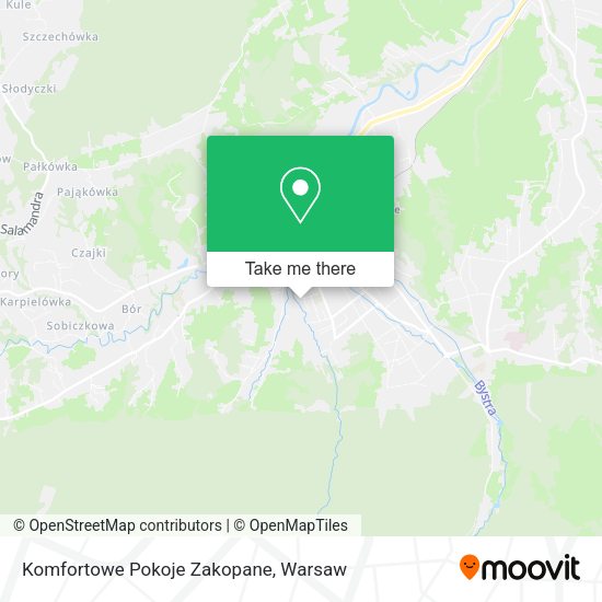 Карта Komfortowe Pokoje Zakopane