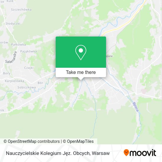 Nauczycielskie Kolegium Jęz. Obcych map