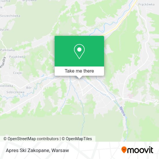 Apres Ski Zakopane map