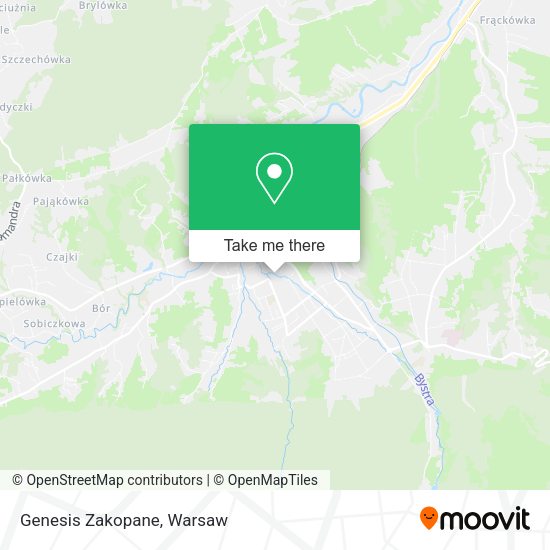 Genesis Zakopane map